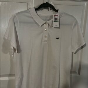 Brand New Women’s Vineyard Vines Short Sleeve Pique Polo Size Large.
